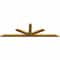Ekena Millwork Saratoga Rough Sawn Timber Gable Bracket, Western Red Cedar, 84"W x 24"H x 2"D x 4"F, 7/12 Pitch GBW084X24X0204SAR00RWR - alternate 4